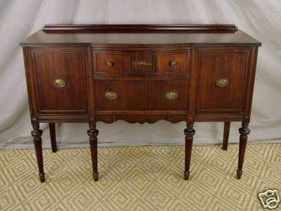 Antique Sideboards on Antique 30s Hepplewhite Mahogany Sideboard Buffet Nores
