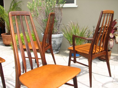 Set of Six Danish Teak High Backed Dining Chairs | revolvervintage.com